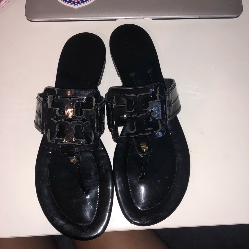Black Tory Burch Miller sandals